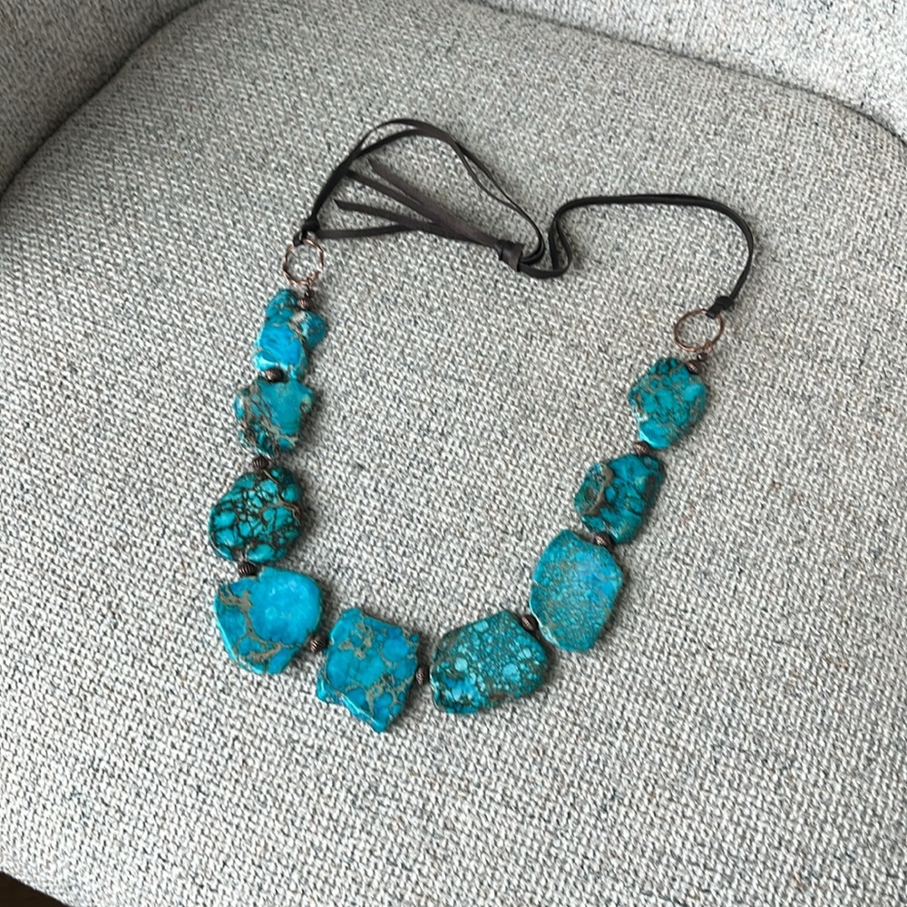 Turquoise Chunky Handmade Necklace